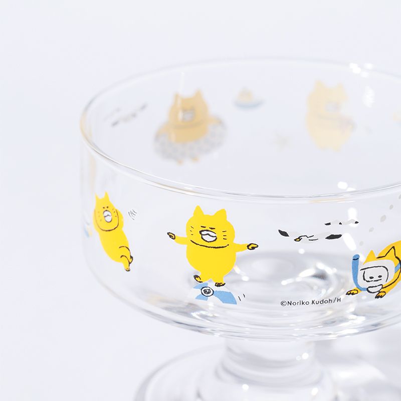 【ノラネコぐんだん】 デザートグラス　うみ