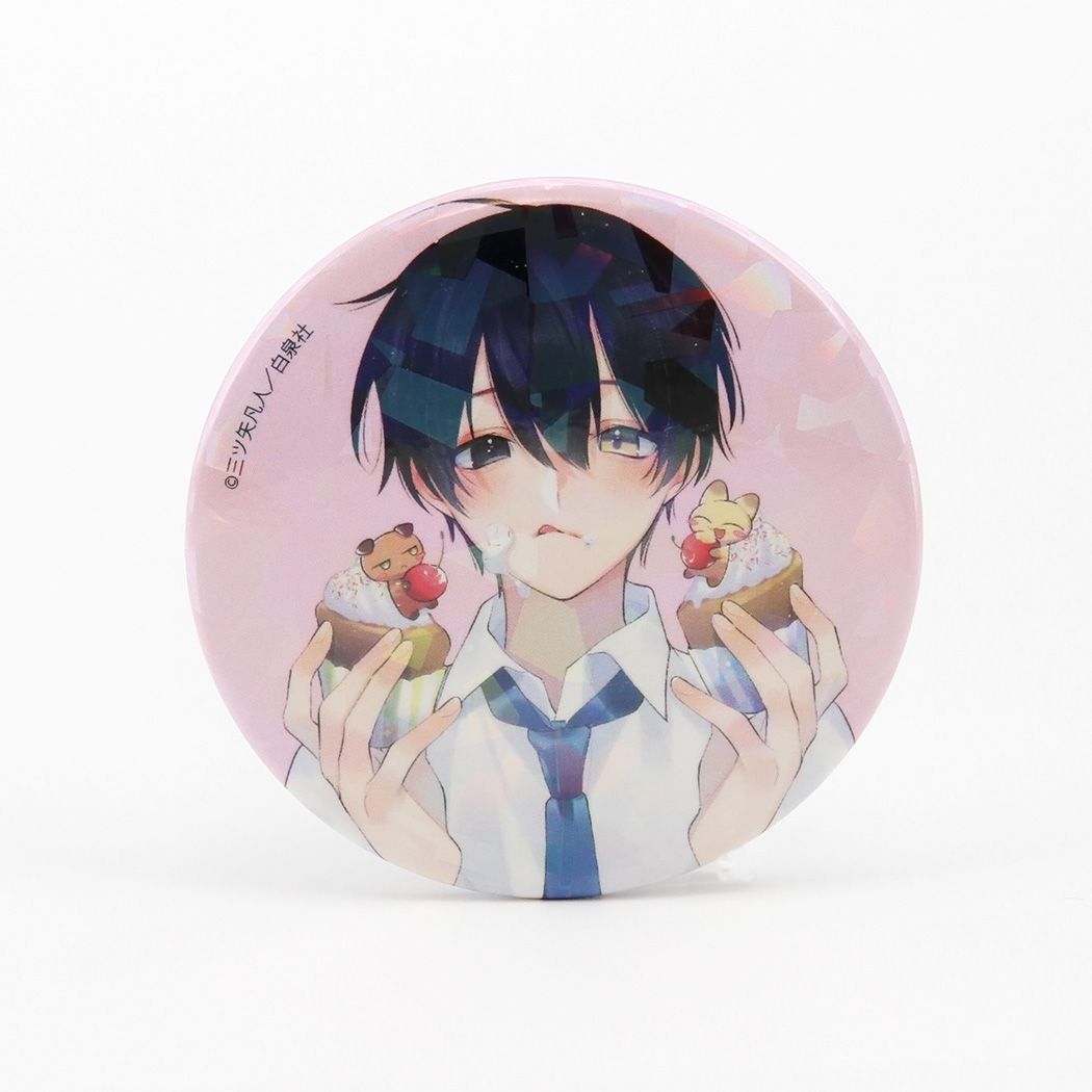ホログラム缶バッジ(57mm)「花丸漫画100号記念フェア」01/ブラインド(20種)