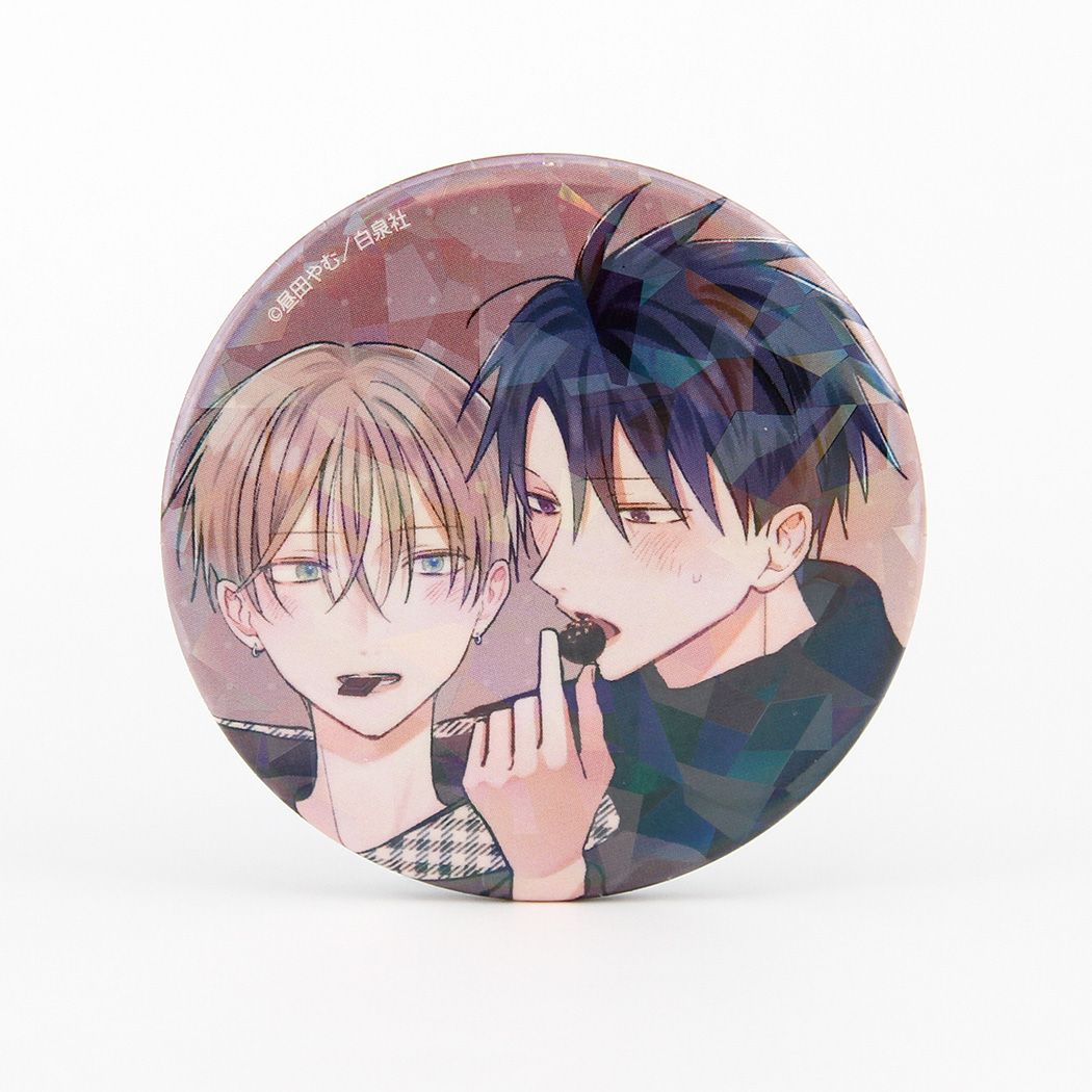 ホログラム缶バッジ(57mm)「花丸漫画100号記念フェア」02/ブラインド(20種)