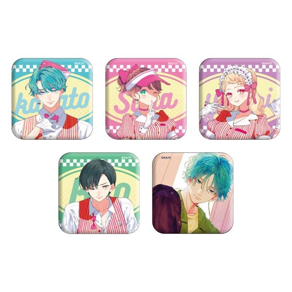 【漫画商店】トレーディングスクエア缶バッジセット(安斎かりん/顔だけじゃ好きになりません/コンプリートセット）
