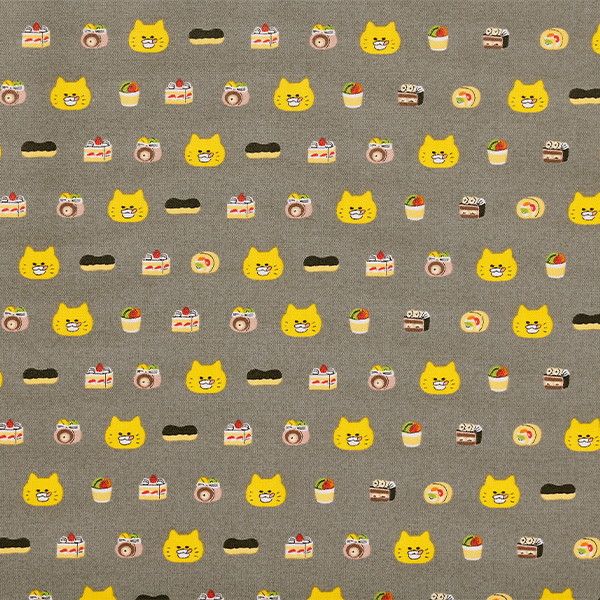【ノラネコぐんだん】オックスラミネートカットクロス（ノラネコスイーツ/ごまいろ）