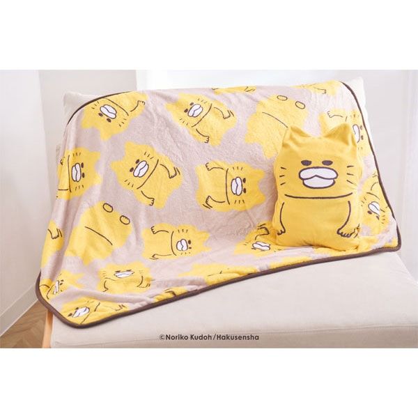 【ノラネコぐんだん】 ブランケット入りクッション（はんせい）