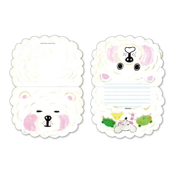 【ぽめちゃん】二つ折りメッセージカード