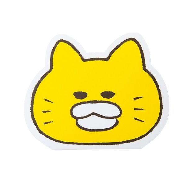 【ノラネコぐんだん】ダイカットメモ（かお）