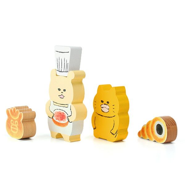 【ノラネコぐんだん】絵本のつみき （5ピース/パンこうじょうセット）