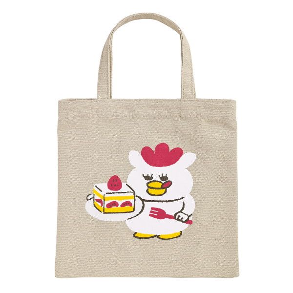 【ノラネコぐんだん】ミニトート（ケーキをたべる）