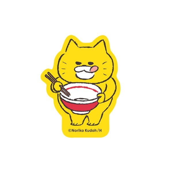 【ノラネコぐんだん】アクリルステッカー(ラーメン)