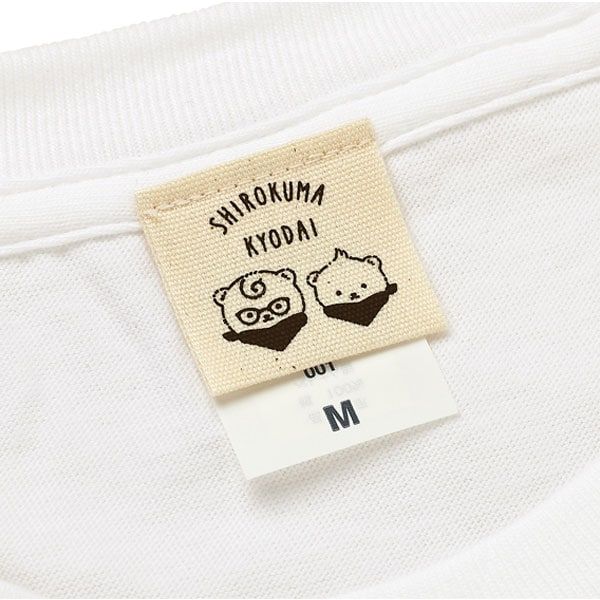 【しろくまきょうだい】Tシャツ（ケーキ/黒/Mサイズ）