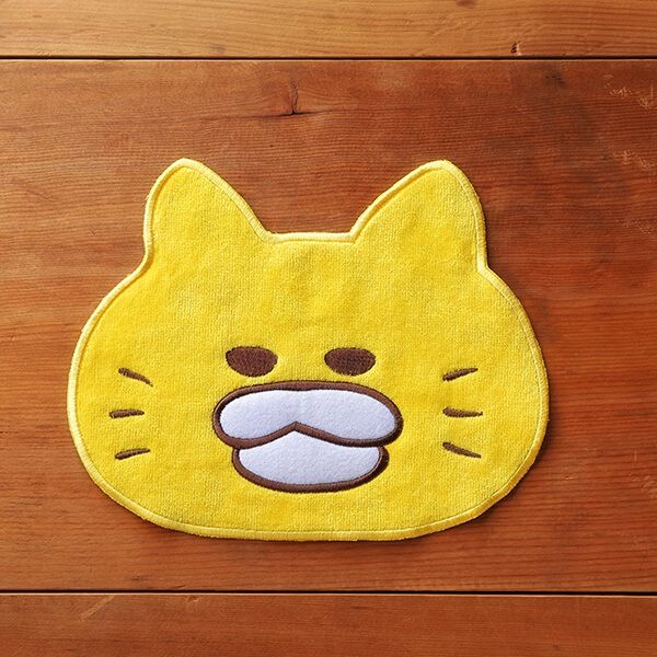 【ノラネコぐんだん】ハンドタオル(かお)