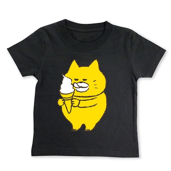 【ノラネコぐんだん】Tシャツ （ソフトクリーム）キッズ