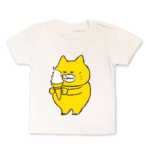 【ノラネコぐんだん】Tシャツ （ソフトクリーム）キッズ