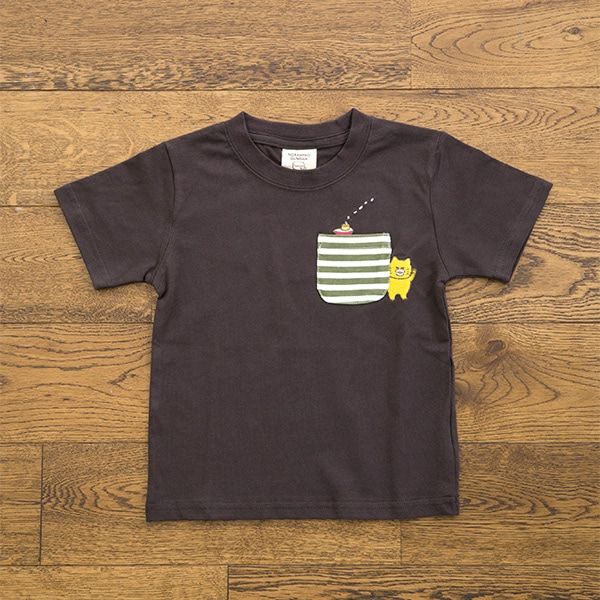 【ノラネコぐんだん】Tシャツ（ふね/黒）