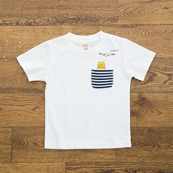 【ノラネコぐんだん】Tシャツ（かもめ/白）