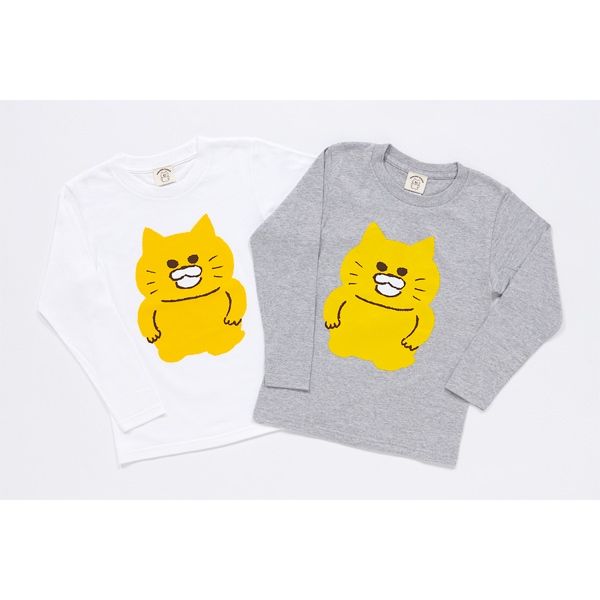 【ノラネコぐんだん】長袖Tシャツ ノラネコ 白