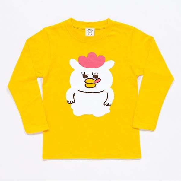 【ノラネコぐんだん】長袖Tシャツ マーミーちゃん 黄