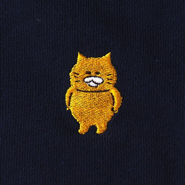 【ノラネコぐんだん】トレーナー（ノラネコ刺繍/ネイビー）