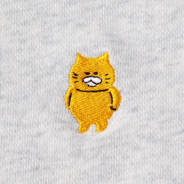 【ノラネコぐんだん】トレーナー（ノラネコ刺繍/オートミール）