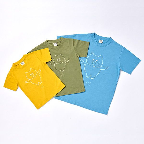 【ノラネコぐんだん】Tシャツ（ジャンプ/緑）
