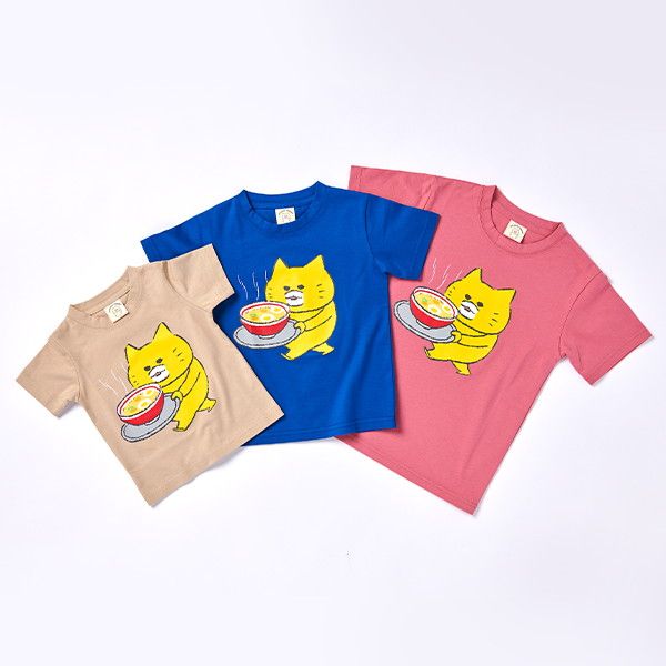 【ノラネコぐんだん】Tシャツ（ラーメン/ネイビー）