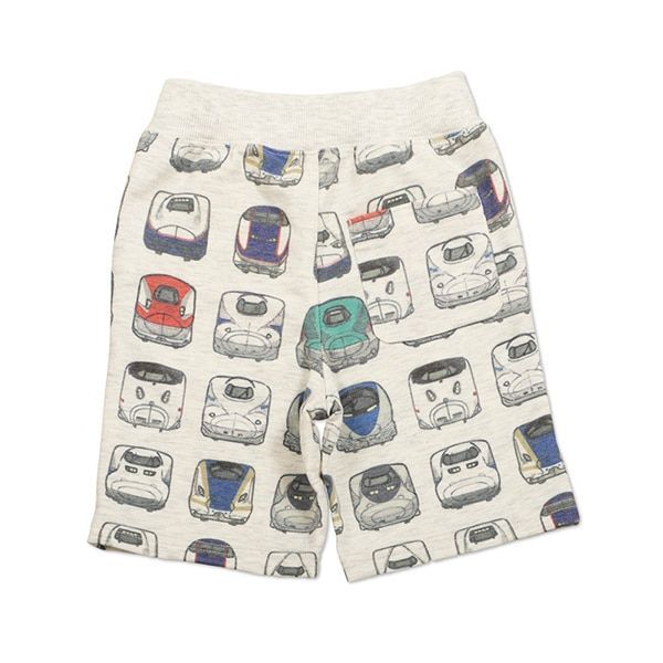 【でんしゃのずかん】スウェットショートパンツ（でんしゃのずかんパターン）
