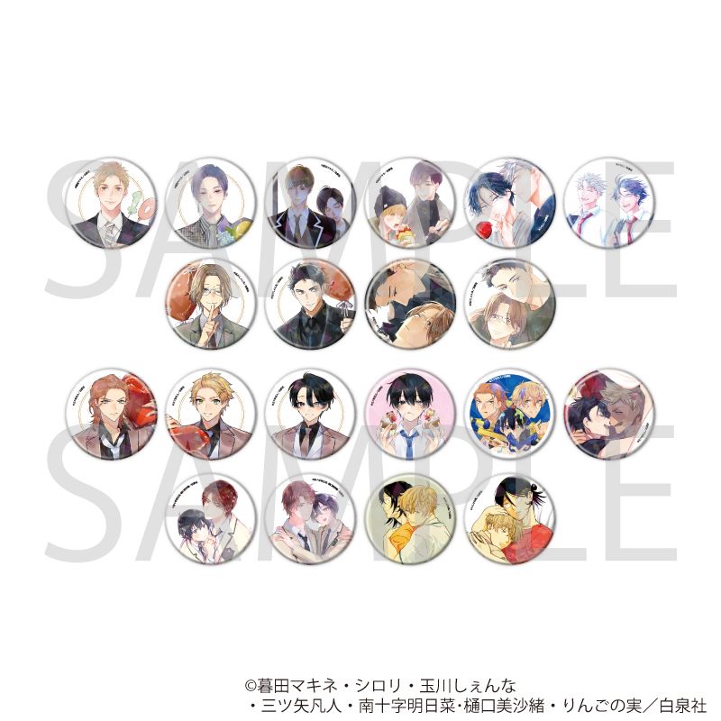 ホログラム缶バッジ(57mm)「花丸漫画100号記念フェア」01/ブラインド(20種)