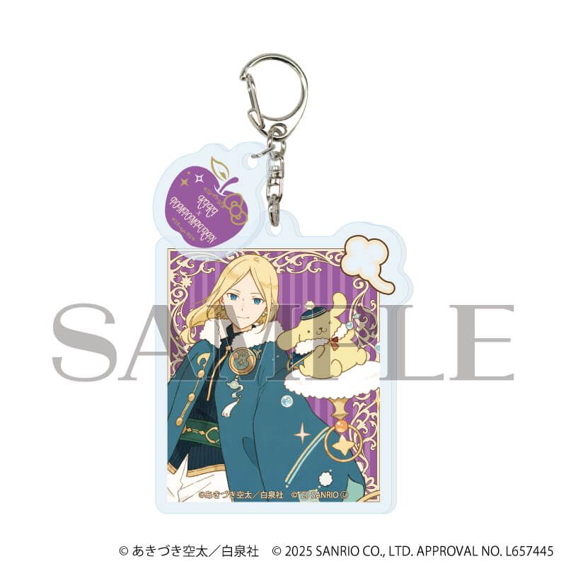 パーツ付きアクリルキーホルダー「赤髪の白雪姫×サンリオキャラクターズ」01/コンプリートBOX(全5種)(コラボイラスト)