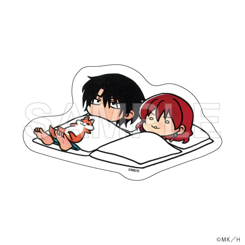 ダイカットステッカー「暁のヨナ」01/ヨナ&ハク&プッキュー