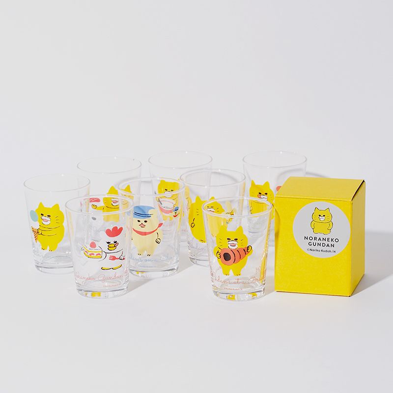 【ノラネコぐんだん】 グラス　8種セット
